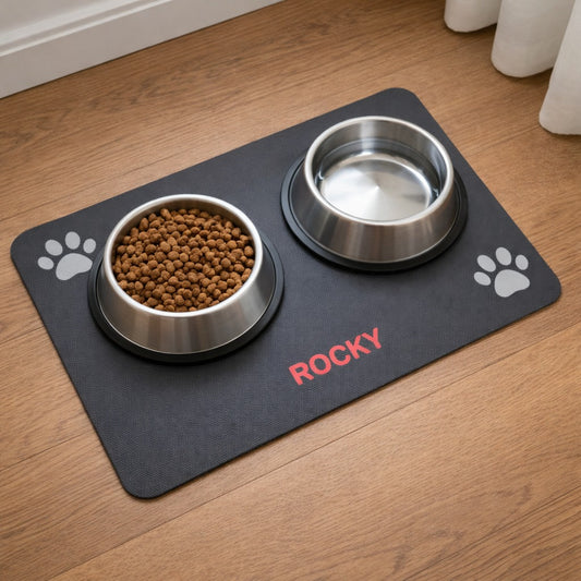 Alfombrilla de Comida para Mascotas